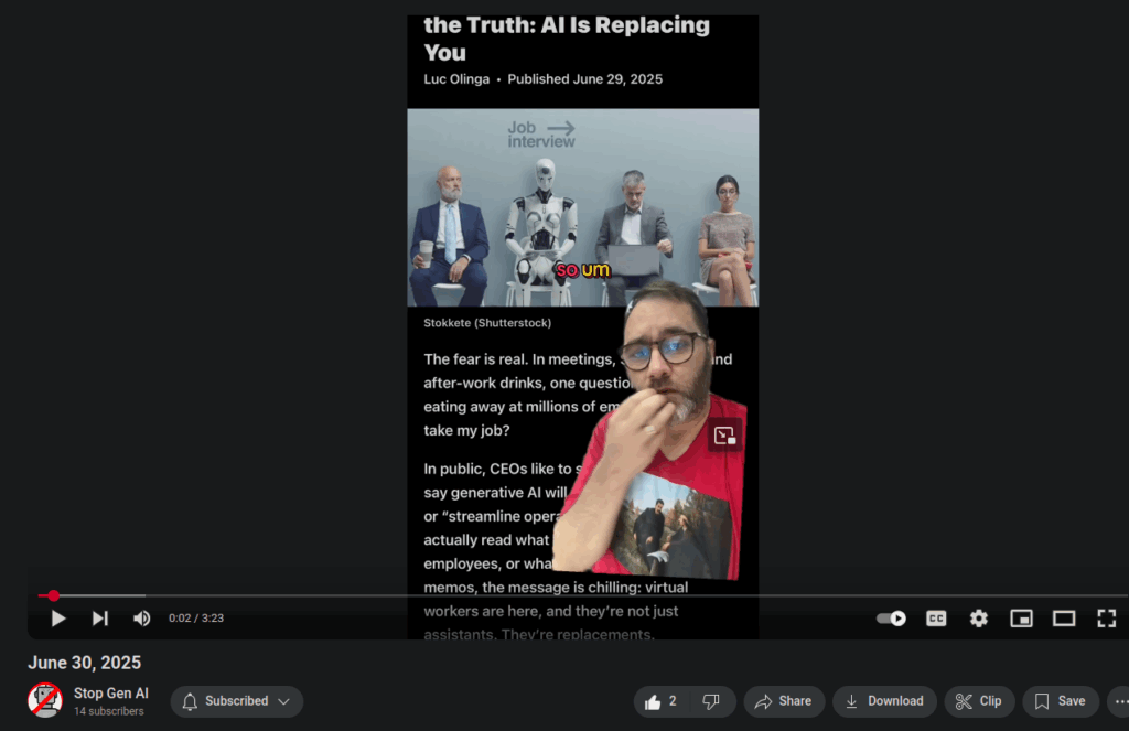 Screenshot of one of Ryan's videos on YouTube